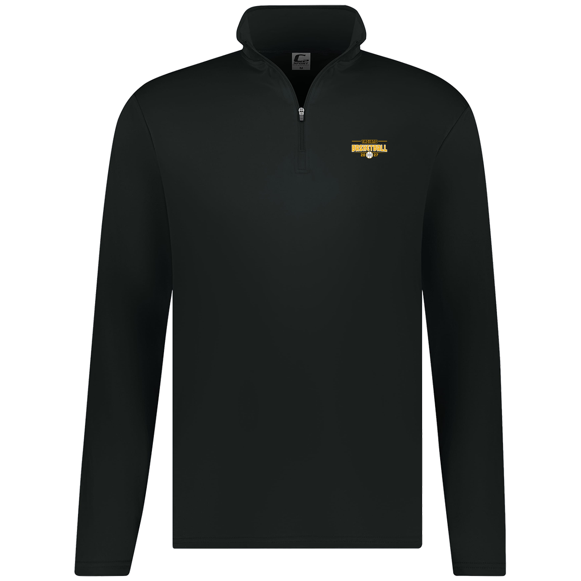 tc-trojans-season-arc-c2-mens-1-4-zip-pullover — Black — Front — source sha256 443b25287476f461abf7b58eaf4897deb6659fdb5fcda4b2a4e721cf0d7971e2 — Color position 1