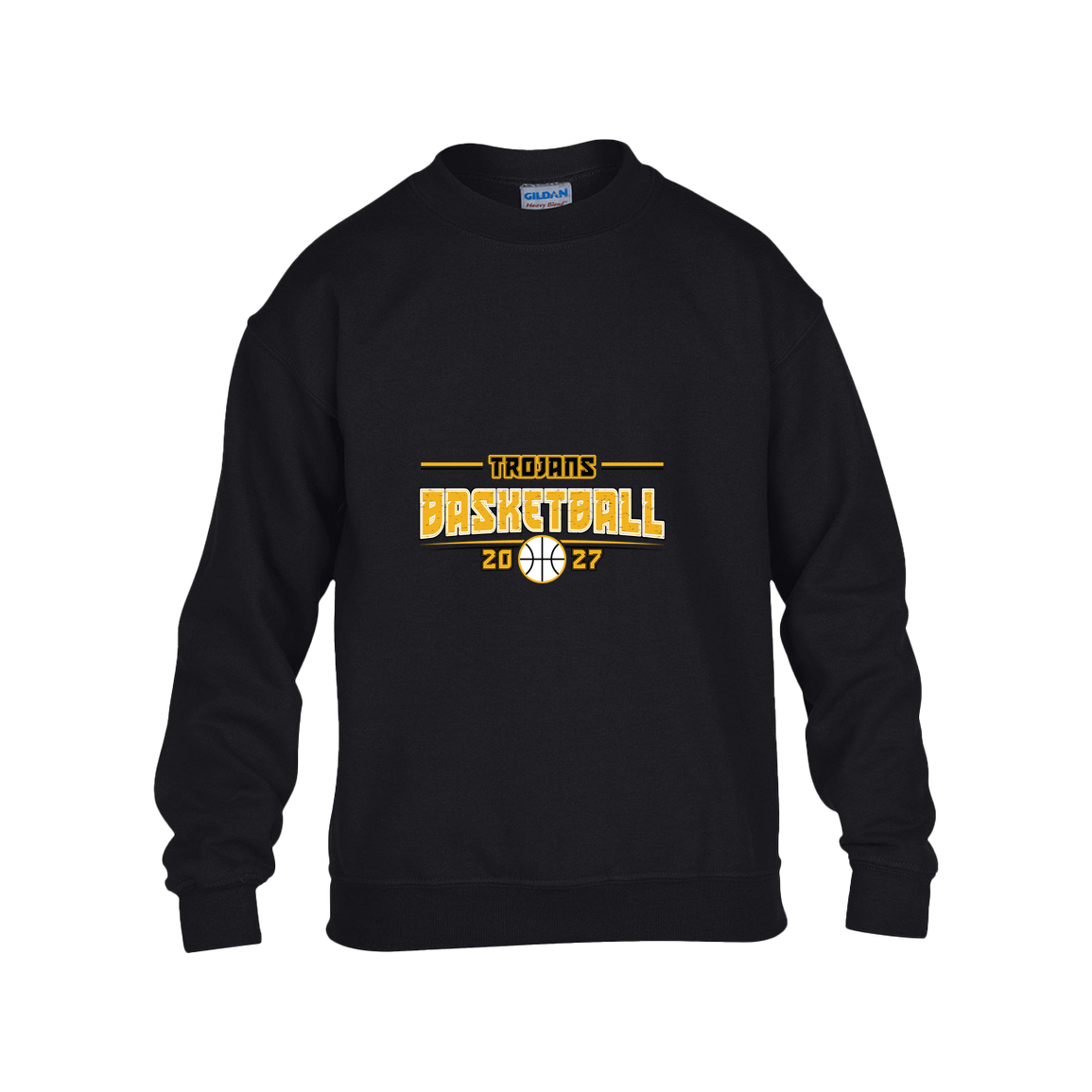 tc-trojans-season-arc-gildan-kids-heavy-blend-fleece-crew — Black — Front — source sha256 92e79d984f03ff04374e000feef4c7e2c5b1cbdf01ab3ae07b9cc95415ee4d4f — Color position 1