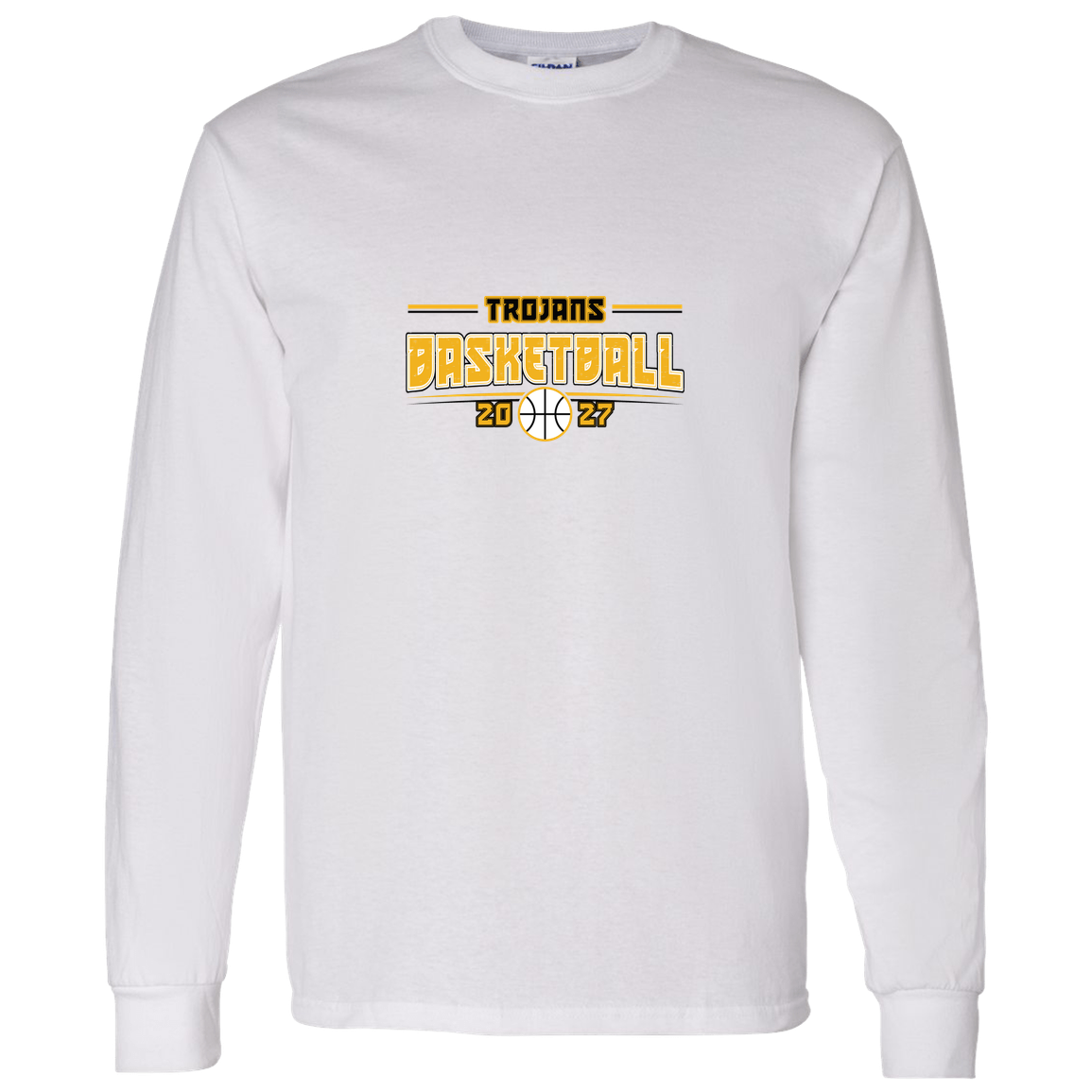 tc-trojans-season-arc-gildan-ls-t-shirt-5-3-oz — White — Front — source sha256 cd56bb415b2a5f632b6bd1fc8f052b70d04bdc771f6447c3afa2b6ee957b8828 — Color position 3
