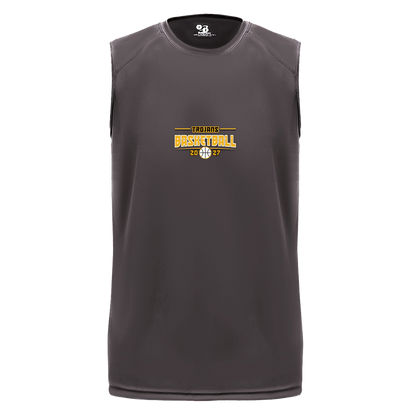 tc-trojans-season-arc-badger-b-core-sleeveless-performance-tee — Graphite — Front — source sha256 ff780b1c395bbc5b88c720f4bdf769546f9e6632895293491ee44ce611d345f8 — Color position 2