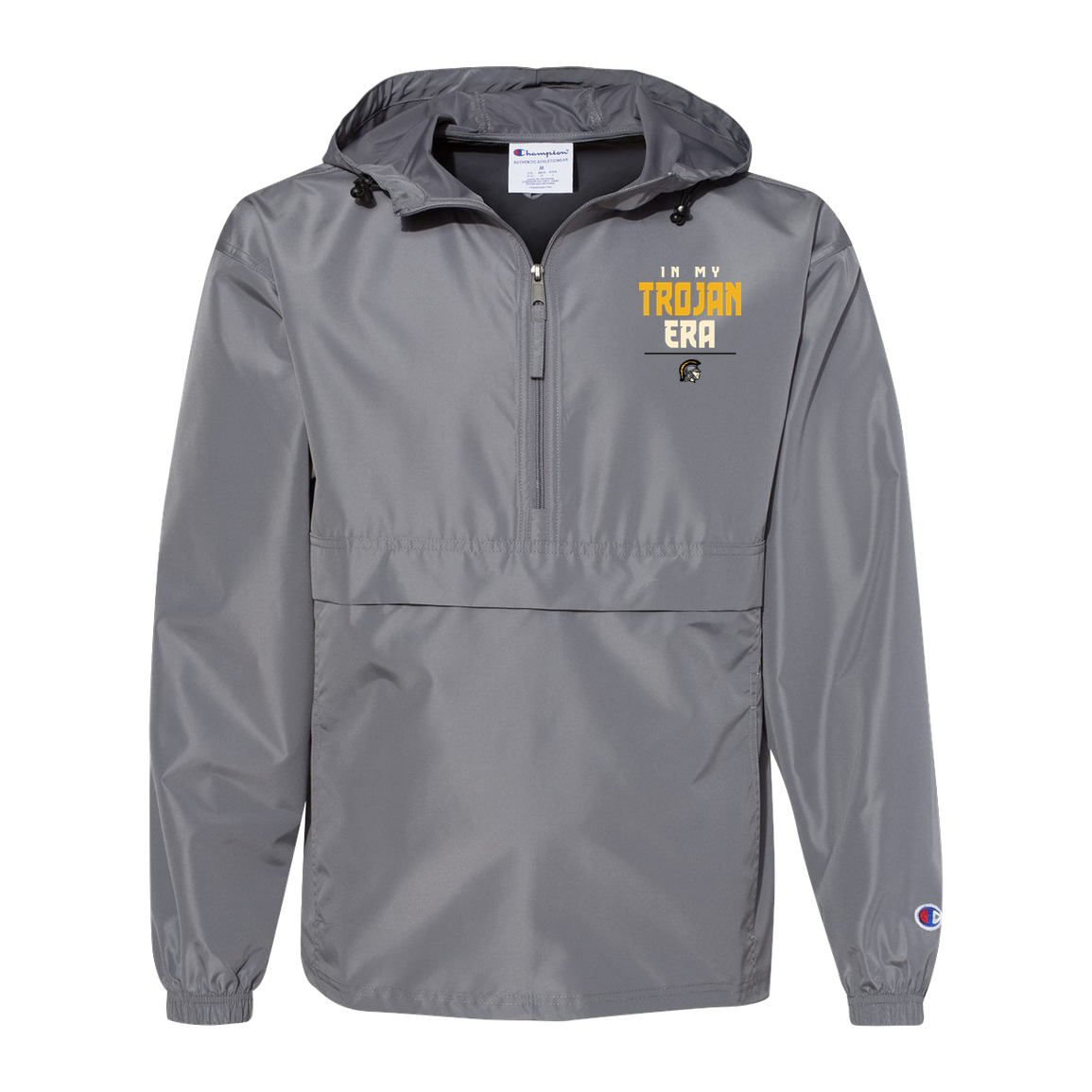 tc-trojans-sport-era-stack-3600x4200-champion-unisex-packable-anorak-jacket — Graphite — Front — source sha256 0de3a7b98b1340ce144aea5dd2ee04cb4b4c8c95801e46607f38ea82d68dfc36 — Color position 2