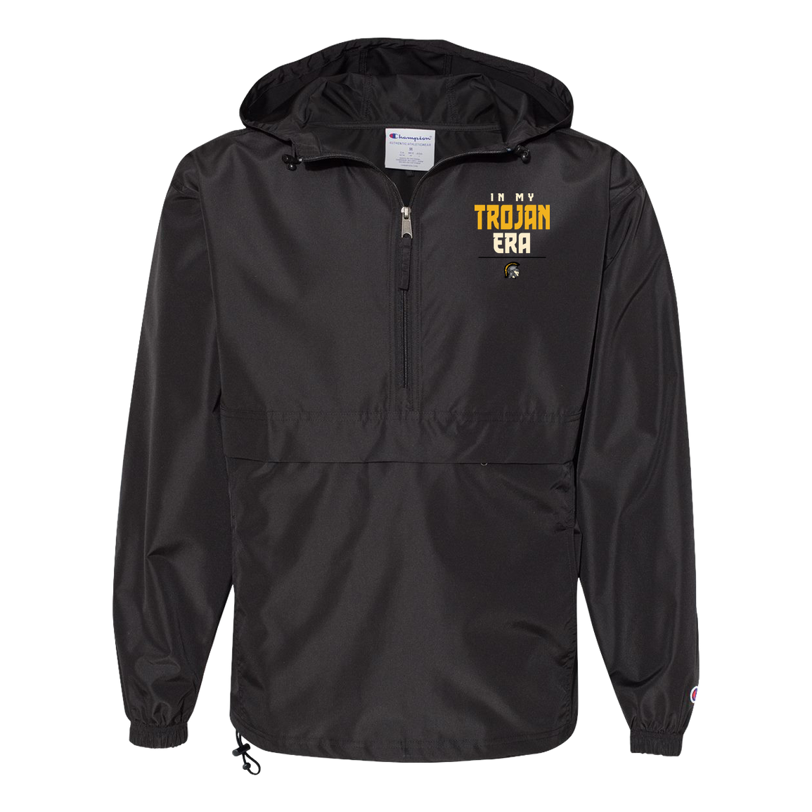 tc-trojans-sport-era-stack-3600x4200-champion-unisex-packable-anorak-jacket — Black — Front — source sha256 451d1e49ee2a912b70f5308efb93d8a1bff28991e37603c0497015e5172de4e2 — Color position 1