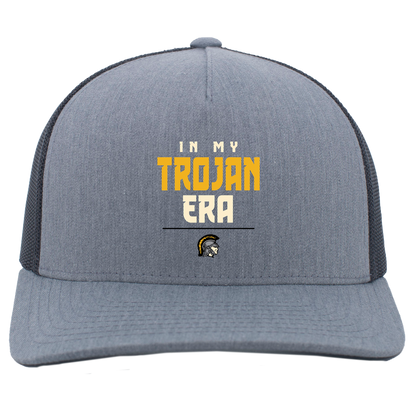 tc-trojans-sport-era-stack-3600x4200-pacific-headwear-5-panel-trucker-snapback-cap — Heather Grey/Light Charcoal — Front — source sha256 508eb1f5ffb49db00a1b6dafcd7806fa89e3b481839abef35125abe75e630838 — Color position 2