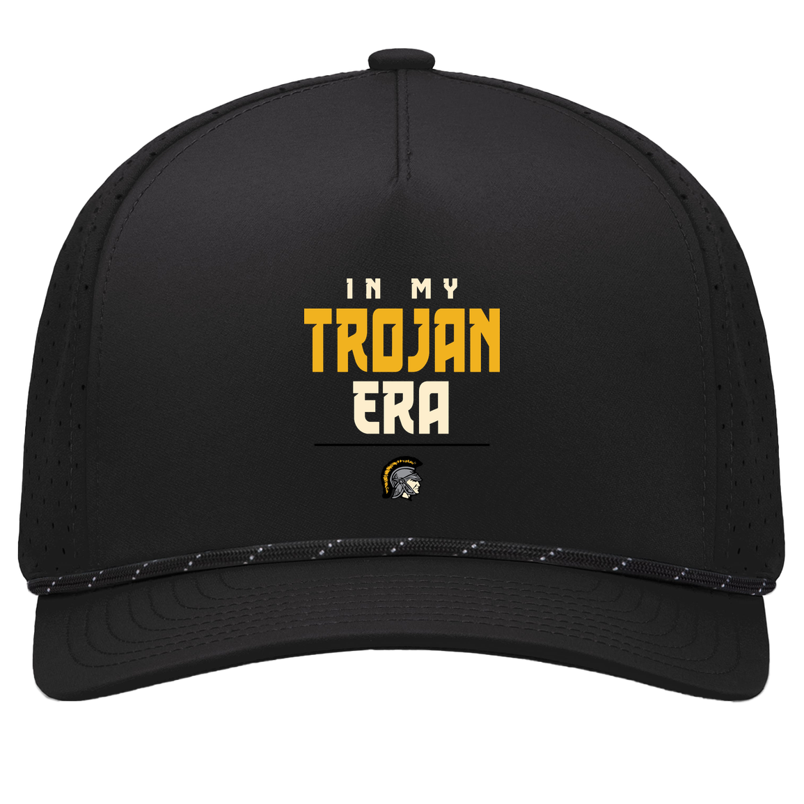 tc-trojans-sport-era-stack-3600x4200-pacific-headwear-weekender-perforated-snapback-cap — Black/Black — Front — source sha256 6916d5f38cbc67198f7c4bb6db64debe866596e6e917380bf1d0e38476177c4d — Color position 1