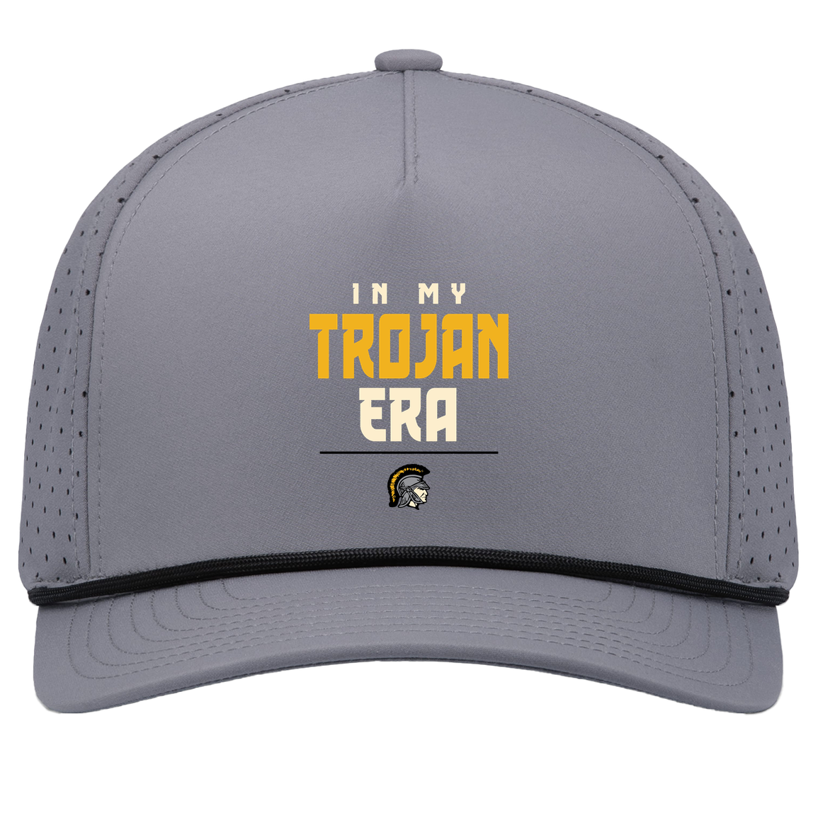 tc-trojans-sport-era-stack-3600x4200-pacific-headwear-weekender-perforated-snapback-cap — Graphite/Black — Front — source sha256 86f6e3c4a7a4a149c5b0f80365ffe755837bf7dc1e8d395487219ec27220c472 — Color position 3
