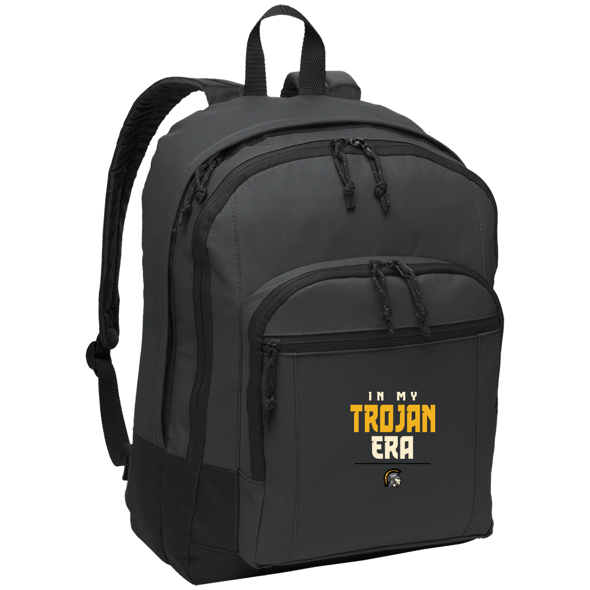 tc-trojans-sport-era-stack-3600x4200-port-authority-basic-backpack — Dark Charcoal — Front — source sha256 9474fcca4fd6e572a7eec6d0e171240f2e84931f336feb3a1701475efd74ed31 — Color position 2