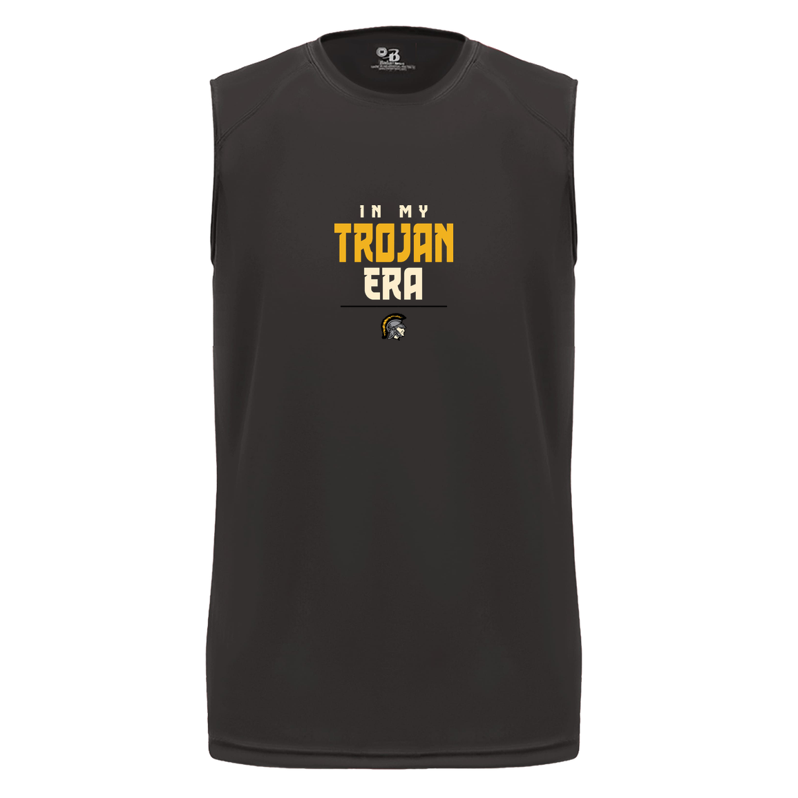 tc-trojans-sport-era-stack-3600x4200-badger-b-core-sleeveless-performance-tee — Black — Front — source sha256 bb0d48ef3fdfae8fa4b4a86df456bb91078975b56a09c1314952985b0f8daa15 — Color position 1