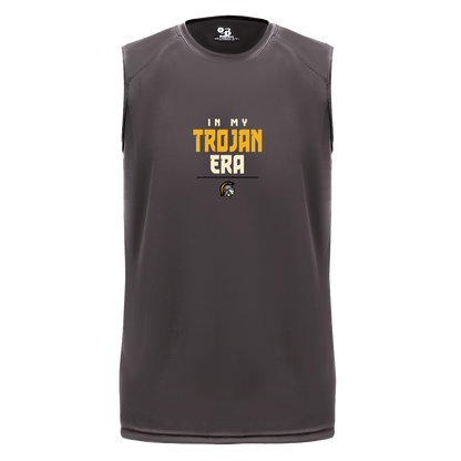 tc-trojans-sport-era-stack-3600x4200-badger-b-core-sleeveless-performance-tee — Graphite — Front — source sha256 f17ad1c07ce41ea2d82b3719841a7b8e9cff4592fde5a5a4324393da61f085c9 — Color position 2