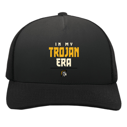 tc-trojans-sport-era-stack-3600x4200-pacific-headwear-5-panel-trucker-snapback-cap — Black/Black — Front — source sha256 f2803afddc229cc702e6d91a3fb51904dfd6698c70581eac030bf546df66e773 — Color position 3