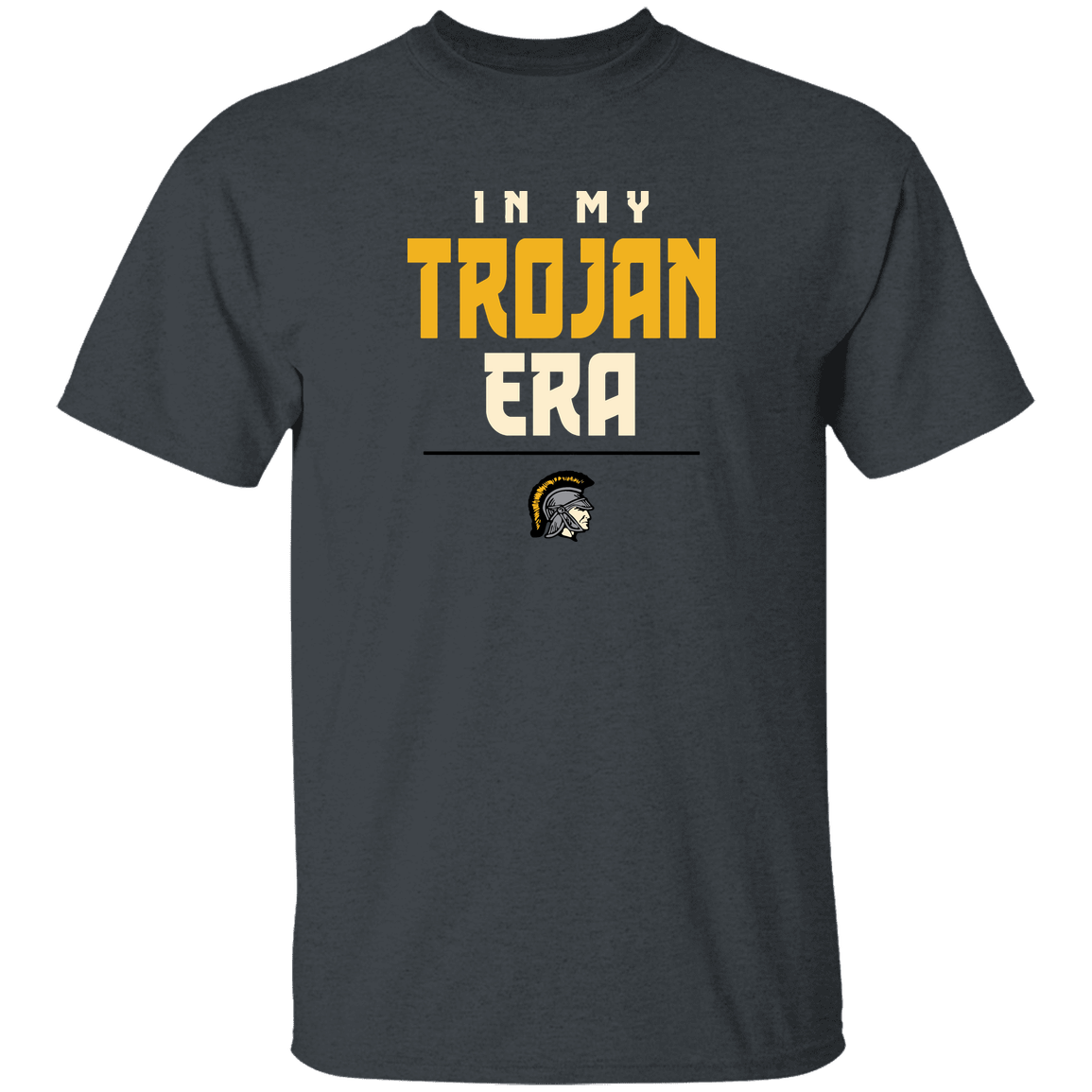 tc-trojans-sport-era-stack-3600x4200-gildan-youth-5-3-oz-100-cotton-t-shirt — Dark Heather — Front — source sha256 f447458986d5674c11735ceabf13ae04123180d0347eb044817220ba0633c8f8 — Color position 4