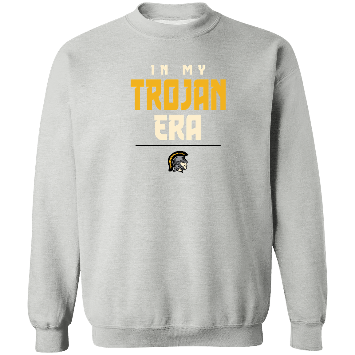 tc-trojans-sport-era-stack-3600x4200-gildan-crewneck-pullover-sweatshirt — Sport Grey — Front — source sha256 fdb92f1ba890671a502d79f084614f38ff7e1ab858808a961d1efea75c5c3870 — Color position 1
