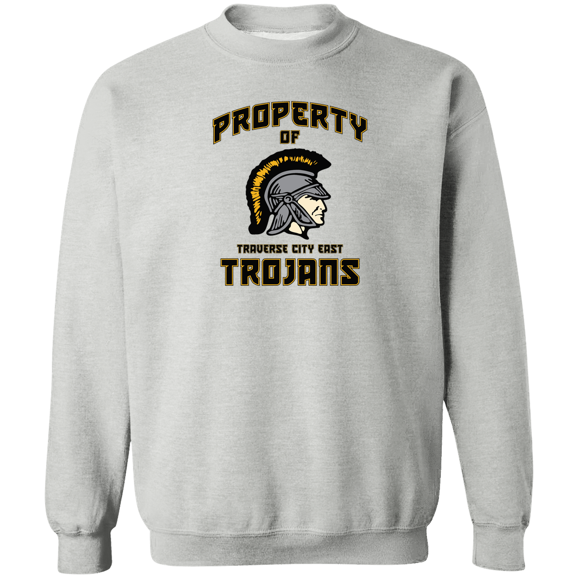 tc-trojans-sport-property-of-3600x4200-gildan-crewneck-pullover-sweatshirt — Sport Grey — Front — source sha256 bade68c4f6947ac6b547deb8b157e9fc4f87698dfb21423e27d3567a50fbf3c7 — Color position 1