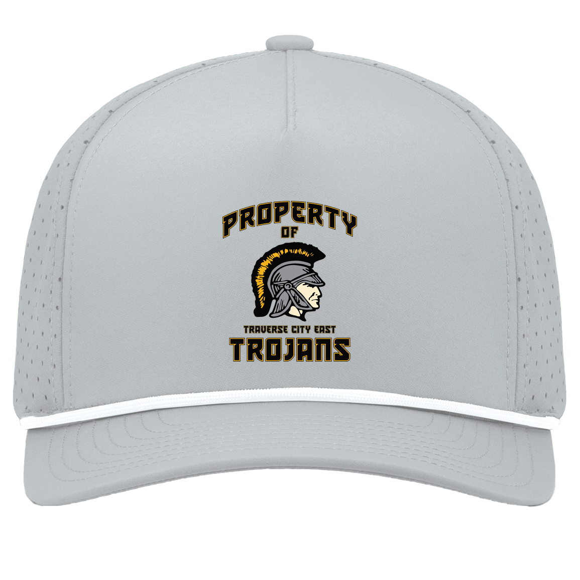 tc-trojans-sport-property-of-3600x4200-pacific-headwear-weekender-perforated-snapback-cap — Silver/White — Front — source sha256 c9d9ab0cbc748fa93852ae5eefb2340e4d53a204ba5e141fef6688815ed0a864 — Color position 5