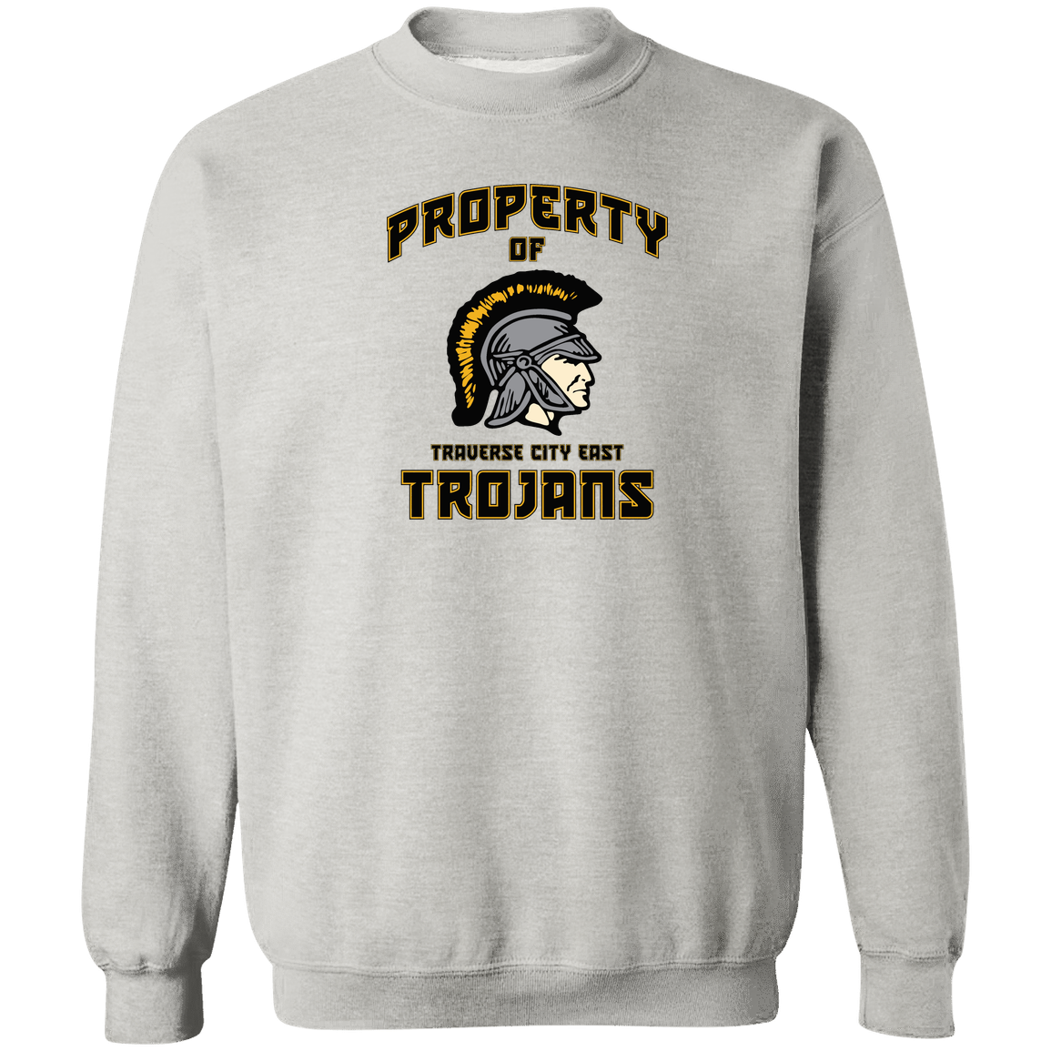tc-trojans-sport-property-of-3600x4200-gildan-crewneck-pullover-sweatshirt — Ash — Front — source sha256 d679fb33028b8f9311ac91225bc9fa9a8524479f999c273fe5730daa55c489e8 — Color position 2