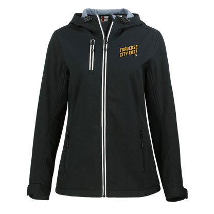 tc-trojans-sport-retro-script-3600x4200-clique-womens-eco-stretch-softshell-jacket — Black — Front — source sha256 17ed7acb1e228fc7e549595a49a7c167fd5a40fd86f15e3858c84a9dd59ffa03 — Color position 1