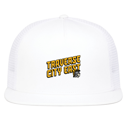 tc-trojans-sport-retro-script-3600x4200-pacific-headwear-d-series-5-panel-trucker-snapback-cap — White — Front — source sha256 848e29dddcb9faa90635d4abefb782a7d3789a9b3514f8cf7909074bae9be362 — Color position 5