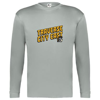 tc-trojans-sport-retro-script-3600x4200-c2-kids-performance-long-sleeve-tee — Silver — Front — source sha256 8fa97a36fb3ba53425d4491c6ac5aaf932894e644423ec010ac178c110bef160 — Color position 3
