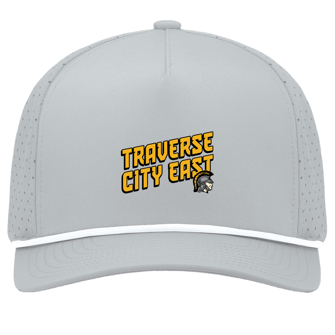 tc-trojans-sport-retro-script-3600x4200-pacific-headwear-weekender-perforated-snapback-cap — Silver/White — Front — source sha256 ca760fae2ba36c193457928f8fcc5b2b6c6ed9ebdd57540c28e80ce0c3f5533a — Color position 5