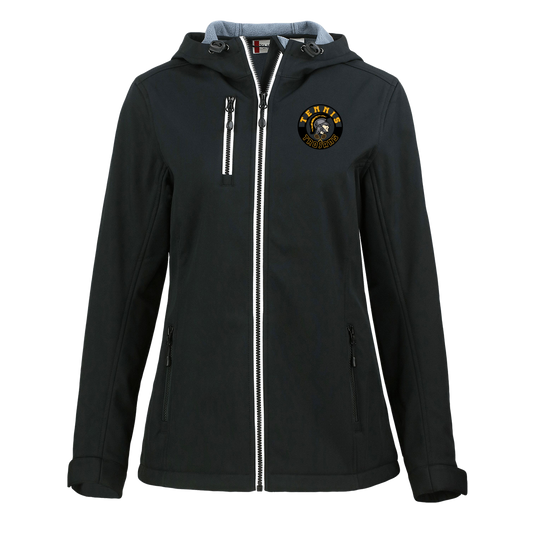 tc-trojans-tennis-crest-clique-womens-eco-stretch-softshell-jacket — Black — Front — source sha256 1f90830be41d20a2fac8a923c4289cea2ae34efeac544ae428fc8e4f52a4c7f3 — Color position 1