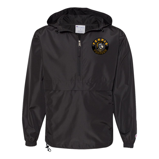 tc-trojans-tennis-crest-champion-unisex-packable-anorak-jacket — Black — Front — source sha256 40c17ad8c7847d6852959f95227b4902009e368d836168661e83d540ce339da3 — Color position 1