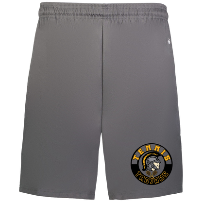 tc-trojans-tennis-crest-badger-adult-b-core-7-inch-short-with-pockets — Graphite — Front — source sha256 5596f52288ba20514efce6bfd31845054b5de636f9ed14a581e87786a3deec49 — Color position 2
