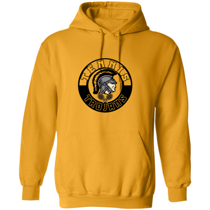 tc-trojans-tennis-crest-gildan-pullover-hoodie — Gold — Front — source sha256 725e9b10ab43516e5384fe40783c04cc27301eeb0e3996f93cca45932a532548 — Color position 7