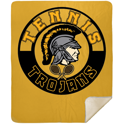 tc-trojans-tennis-crest-mshm-premium-sherpa-blanket-50x60 — Athletic Gold — Front — source sha256 840d8d1e016bfa23d1440475e10d570866edc69607117662a1638790d88d3fc0 — Color position 6