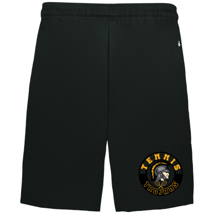 tc-trojans-tennis-crest-badger-adult-b-core-7-inch-short-with-pockets — Black — Front — source sha256 91bab9e2ab79284d39548e119a03a6287515191fca6865c3e801c7515119cbb1 — Color position 1