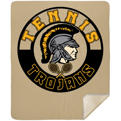 tc-trojans-tennis-crest-mshm-premium-sherpa-blanket-50x60 — Tan — Front — source sha256 a333b955afdfb1cfd3bfddb20ef4de341fae294c765d80c67bd31b99598584a9 — Color position 5