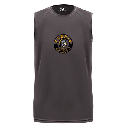 tc-trojans-tennis-crest-badger-b-core-sleeveless-performance-tee — Graphite — Front — source sha256 b1c9ba37a5b7c2eabc1b67ae89acafe28b3bc7725db4c24f2317885d282baa50 — Color position 2