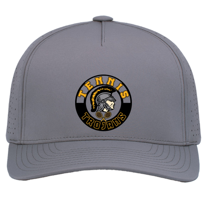 tc-trojans-tennis-crest-pacific-headwear-weekender-perforated-snapback-cap — Graphite — Front — source sha256 b287d7625f66093a63d6250b28d42dcc8d1977d7bec54c333690f9249929192f — Color position 4