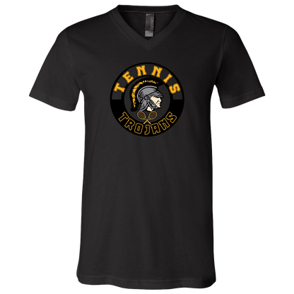 tc-trojans-tennis-crest-bella-canvas-unisex-jersey-ss-v-neck-t-shirt — Black — Front — source sha256 b843801819b62a471cecc4caa6948af2b4a299bd4b3ddeb7b5b20aed2e65ed8f — Color position 2