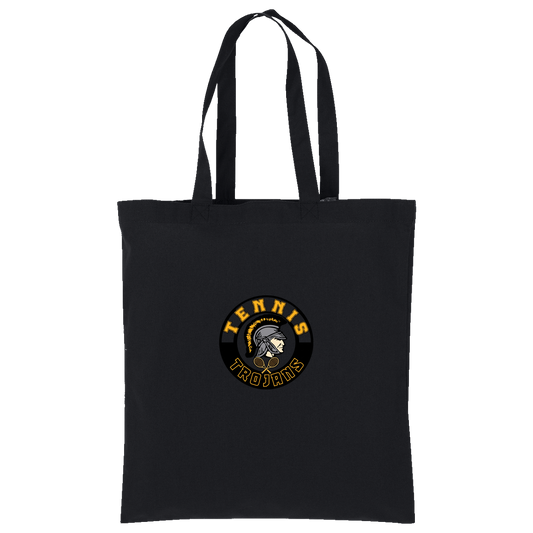 tc-trojans-tennis-crest-port-authority-core-cotton-tote — Deep Black — Front — source sha256 c6867d6906131772b6109d9a33356c42305031923ae31349198a24b7b561b0dc — Color position 1
