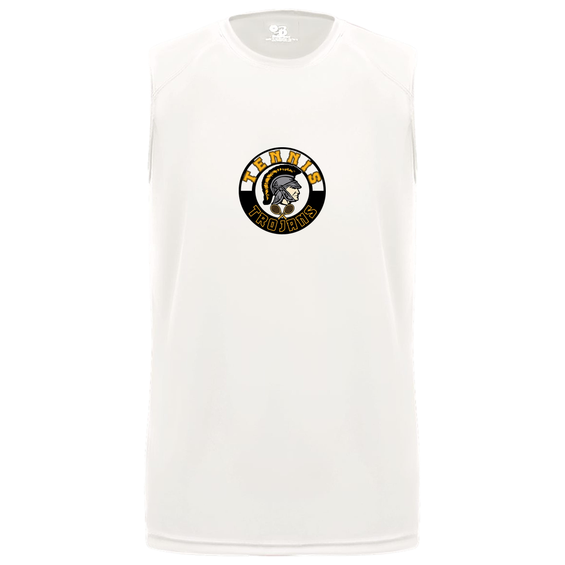 tc-trojans-tennis-crest-badger-b-core-sleeveless-performance-tee — White — Front — source sha256 c6d7782ab2b316d2bcb2a4303a4d3ad7b5227a4f3879a8a8c825e53dc384ecf0 — Color position 4