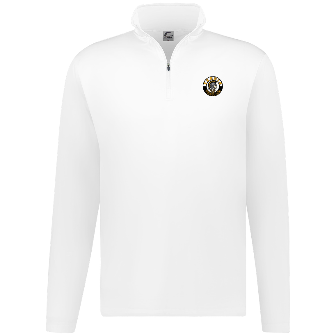 tc-trojans-tennis-crest-c2-mens-1-4-zip-pullover — White — Front — source sha256 cb7a0fa8e2c5f3c3f6c76cb9200a5997409dded4209dc7a70b5bef457a5c1c91 — Color position 3