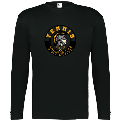 tc-trojans-tennis-crest-c2-mens-performance-long-sleeve-tee — Black — Front — source sha256 ce28c340ca8f8c4d238f6ba1ec6c4c4b0bc877a4bbfb661668df7e3bdc43bcc9 — Color position 1