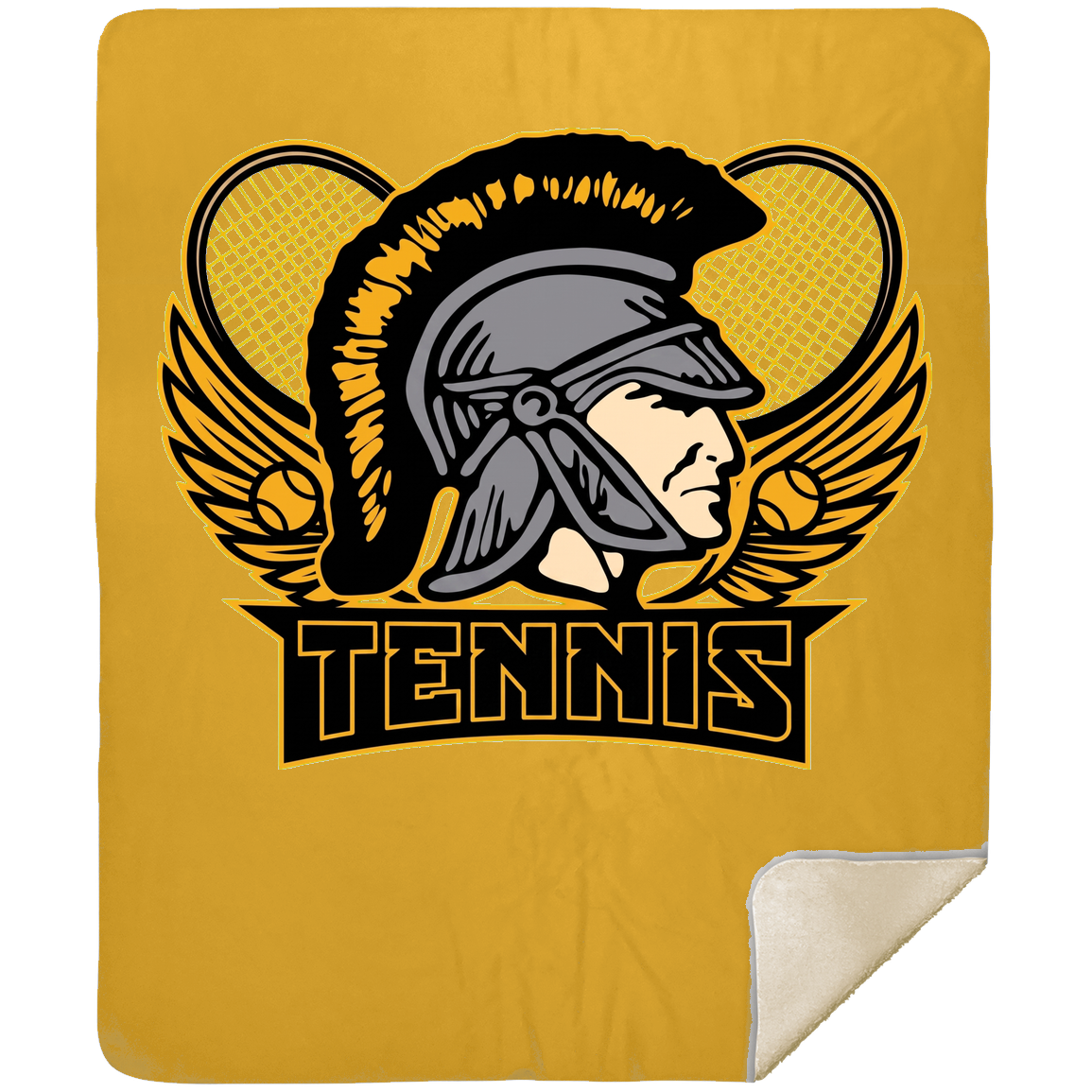 tc-trojans-tennis-insignia-mshm-premium-sherpa-blanket-50x60 — Athletic Gold — Front — source sha256 10607284debc5e0e30d2d86c460db15bd1bb17e8d91c9169e532c0cc52de7fa8 — Color position 6