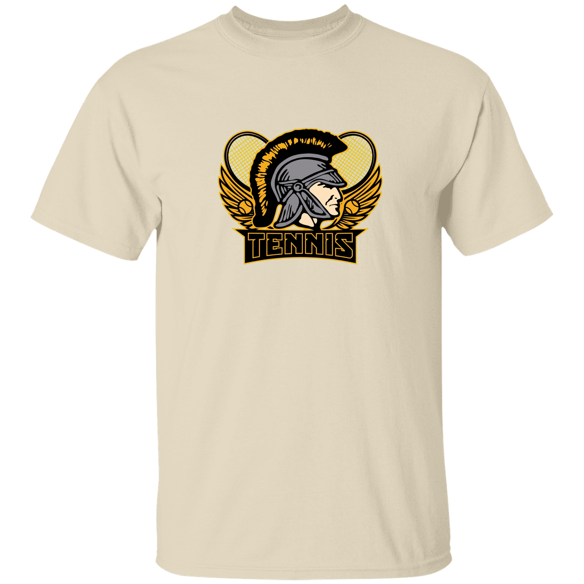 tc-trojans-tennis-insignia-v2-gildan-5-3-oz-t-shirt — Natural — Front — source sha256 3374202d35aacf2f7effa6d1cef8e256b42cc201282ab36a1a48584f37cfbba5 — Color position 2