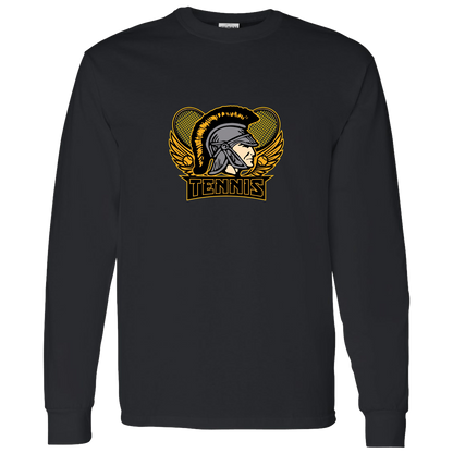 tc-trojans-tennis-insignia-v2-gildan-ls-t-shirt-5-3-oz — Black — Front — source sha256 441c10eb643a500962afb7c143639b5e5376b477fd6ce23f6fac7dadaf02ca07 — Color position 4