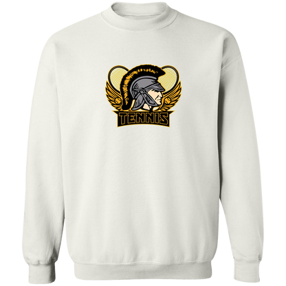 tc-trojans-tennis-insignia-v2-gildan-crewneck-pullover-sweatshirt — White — Front — source sha256 551f37c57934b90978776b58f23c103ce585eefae383031370764e79d6b4d33f — Color position 3