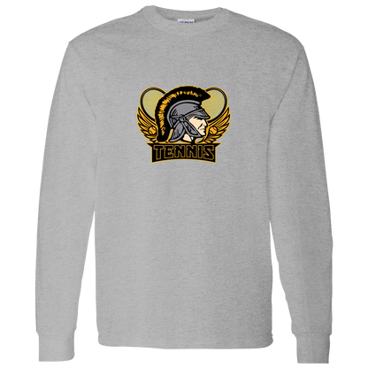 tc-trojans-tennis-insignia-v2-gildan-ls-t-shirt-5-3-oz — Sport Grey — Front — source sha256 7f64e94e945e5e0f9c9b11a55742c43c4d9b39760c5edc80f255aed337b518a6 — Color position 5