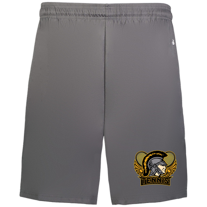 tc-trojans-tennis-insignia-v2-badger-adult-b-core-7-inch-short-with-pockets — Graphite — Front — source sha256 ee0b903d35d2b961a303bcdba4bcf41d91cbf141d466ec033525c846fdd04666 — Color position 2