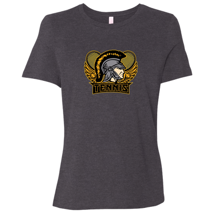 tc-trojans-tennis-insignia-v2-bella-canvas-ladies-relaxed-jersey-short-sleeve-t-shirt — Dark Grey Heather — Front — source sha256 fbb6f0c7e6d642a4a73e5c16e4363e2e6c7a81bafacbc4688e496a969bc85c1c — Color position 6