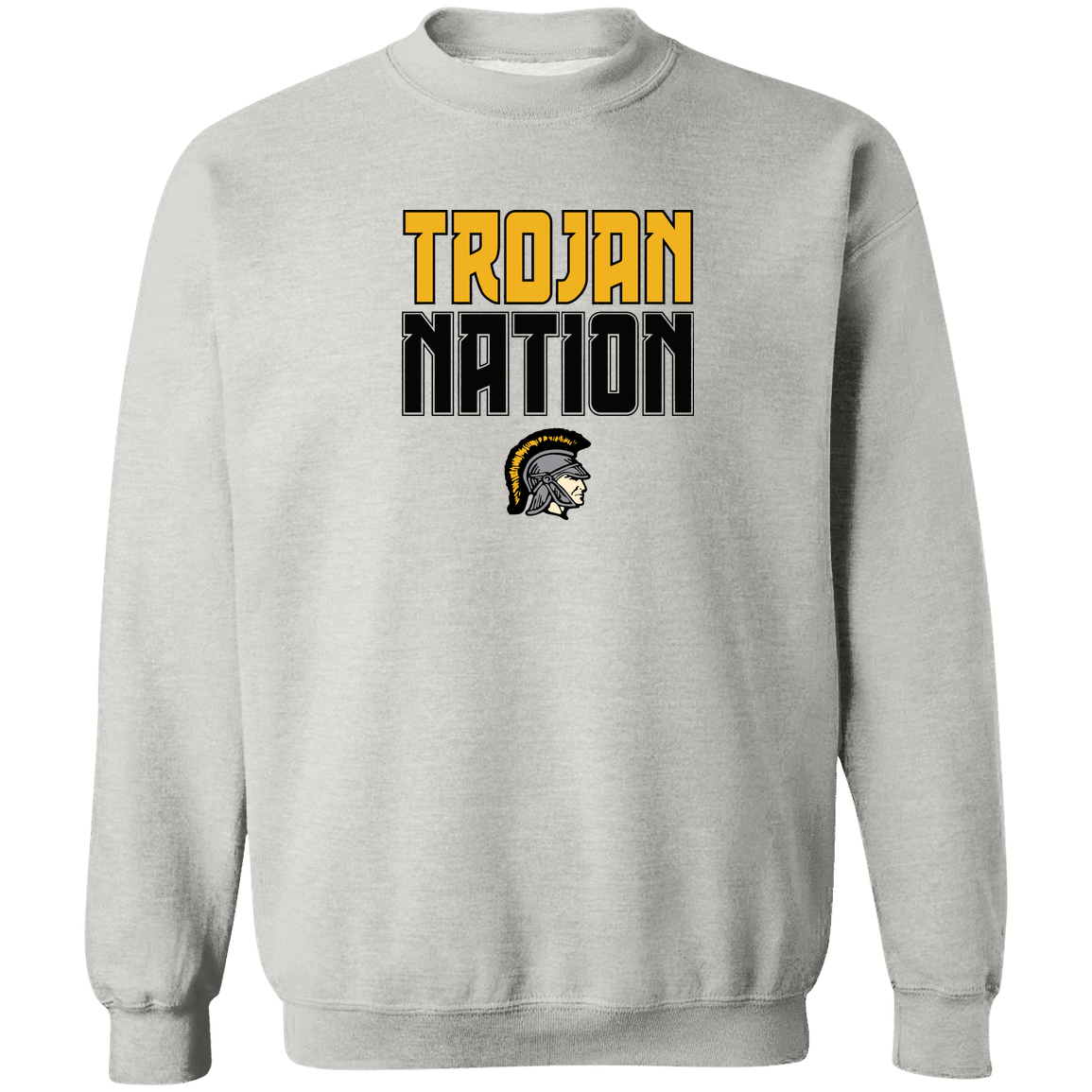 tc-trojans-trojan-nation-gildan-crewneck-pullover-sweatshirt — Ash — Front — source sha256 0624ed42b911e1c25b3586a7674b734b5802d4630bfb6833a27b90d5a14f7e29 — Color position 2