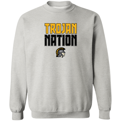 tc-trojans-trojan-nation-gildan-crewneck-pullover-sweatshirt — Ash — Front — source sha256 0624ed42b911e1c25b3586a7674b734b5802d4630bfb6833a27b90d5a14f7e29 — Color position 2