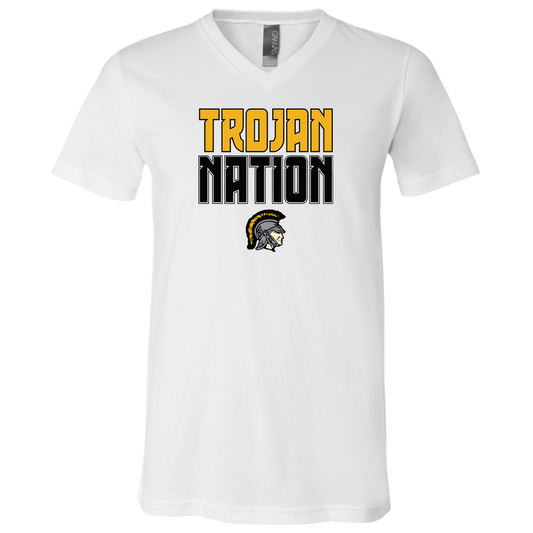tc-trojans-trojan-nation-bella-canvas-unisex-jersey-ss-v-neck-t-shirt — White — Front — source sha256 09563bd24638cb76b679ed79bbecdc65b43e90f09d7dd0a2022ae99d26e97a42 — Color position 1