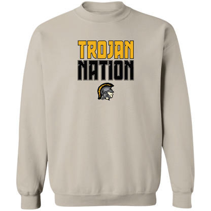 tc-trojans-trojan-nation-gildan-crewneck-pullover-sweatshirt — Sand — Front — source sha256 1d7b5b48bc3d2b329cf0fd49a13bcce16f47e03404b683b1b39b2f44de7f6c40 — Color position 4