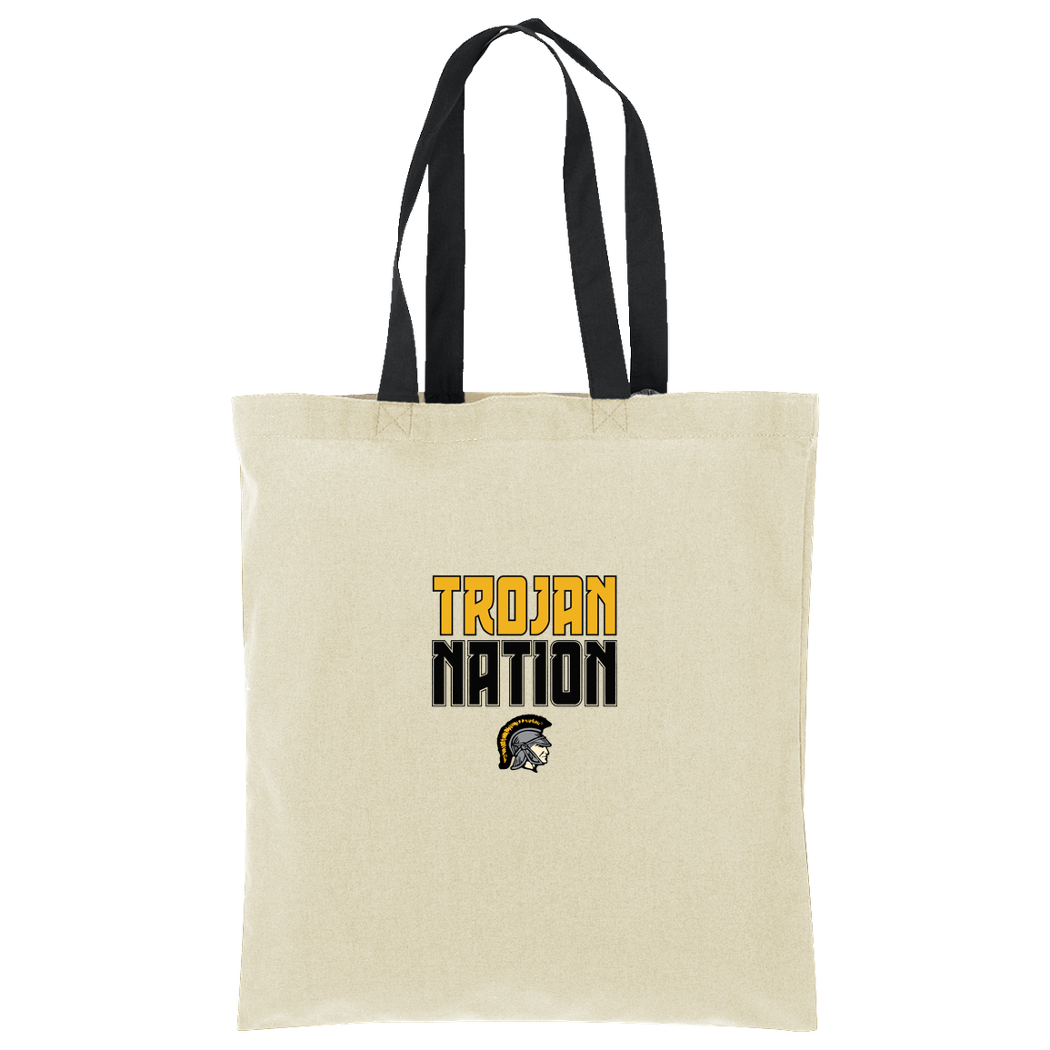 tc-trojans-trojan-nation-port-authority-core-cotton-tote — Natural/Deep Black — Front — source sha256 29253d9b9aee7f75d03a4a9b04a8a99824f5fd5f5cd9a9f998fb18dd1bcbf249 — Color position 2
