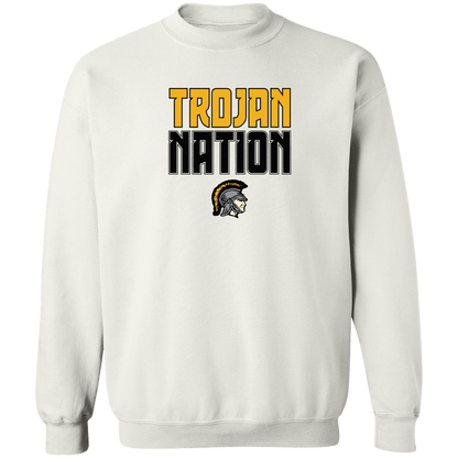 tc-trojans-trojan-nation-gildan-crewneck-pullover-sweatshirt — White — Front — source sha256 591e50f0e225c2e10552812f04b0f03757afe6d18caa1327323e18422197e1c5 — Color position 3