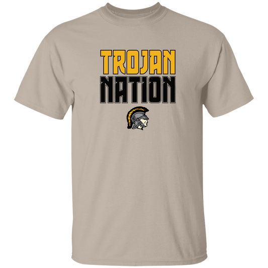 tc-trojans-trojan-nation-gildan-5-3-oz-t-shirt — Sand — Front — source sha256 5f3164350c209e239893a9714a149de7ffd3224fd90548eb2db7529b76661689 — Color position 1